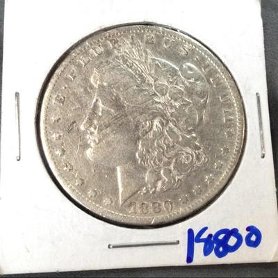 1880-O Morgan Silver Dollar