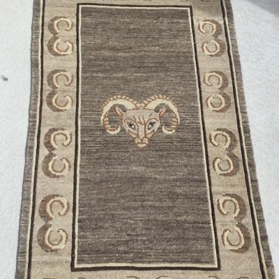 Wool Rug, Hand Knotted