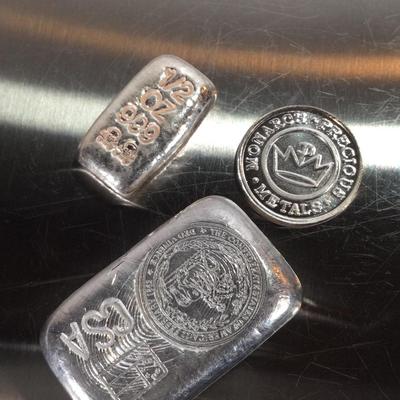 2.4 0z Silver Mixed Lot.
