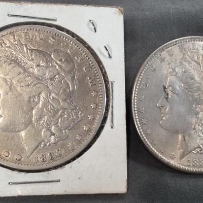 1889 1890 Morgan Silver Dollar