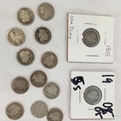 14 Liberty Head Dimes