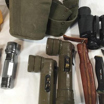 Surplus, Flashlights, Canteen , Knives