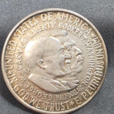 Booker T Washington Half Doller 1952