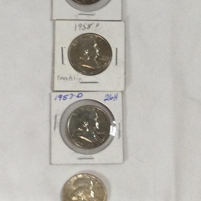 Franklin Mixed Lot Silver