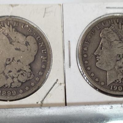 1899-O 1903-s Morgan Lot Of 2