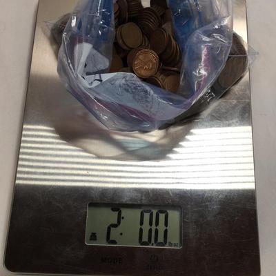 2 Pounds Wheat Pennies 