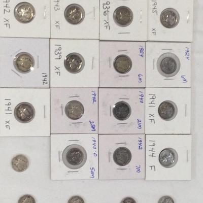 1924-1945 Mercury Dim Lot 3