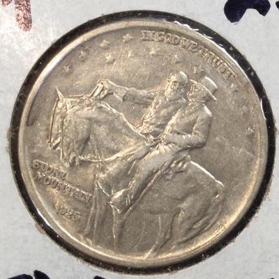 1925 Stone Mountain Half Dollar Silver Coin