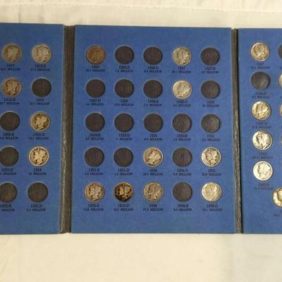 Mercury Dime Lot With Folder 1960-1945