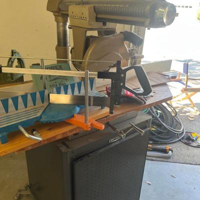 Vintage craftsman saw & table w/ other woodworking tools. $40
