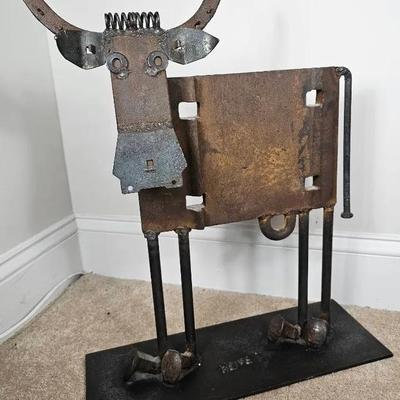 Heise Cast Iron Steer Statue