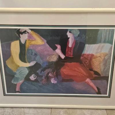 'Best Friends' By Barbara A. Wood Signed Framed Art Print