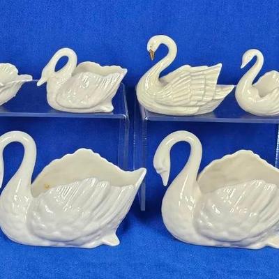 Lenox Porcelain Swans (8)