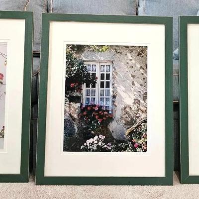 Signed 'Country' Window Theme Framed Photography Art Prints (3)