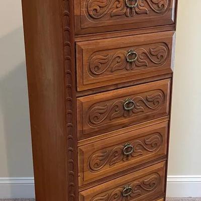 John M. Smith & Co. 7-Drawer Wooden Lingerie Chest #704