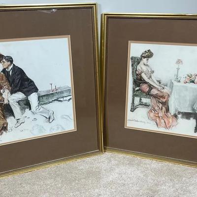 Howard Chandler Christy Colored Lithographs From 1903 (1) + 1904 (1)