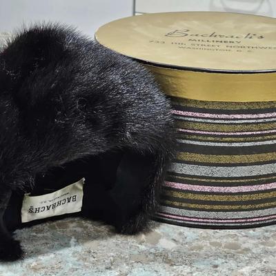 Backrack's Millinery Fur Cap W/Original Box