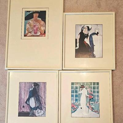 Vintage Vogue Magazine Cover Print Framed Wall Art (4)