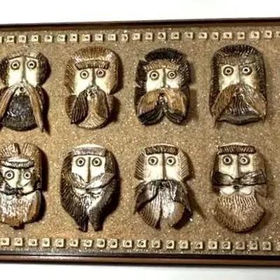 Handmade Ceramic Signed '12 Apostles' Wall Art 