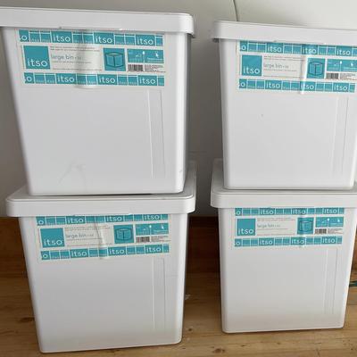 Itso Plastic Storage Containers (4)