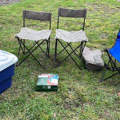 Camp Chairs (3) Cooler (1)  & Water Carrier (1)
