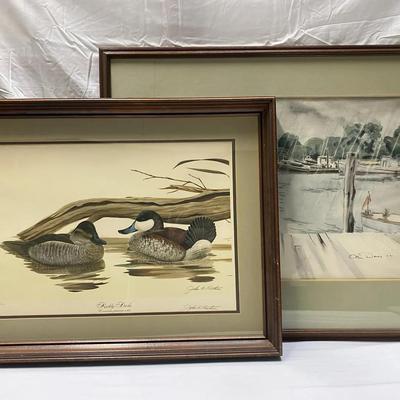Original Watercolor by Olin Dows / Lithograph by John Ruthven 744/1000