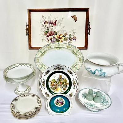 Vintage Decorative Porcelain And Ceramic Serve ware Collection