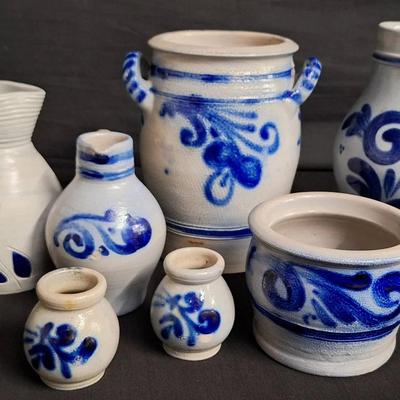 Vintage Salt Glazed German Westerwald Stoneware Pottery And More