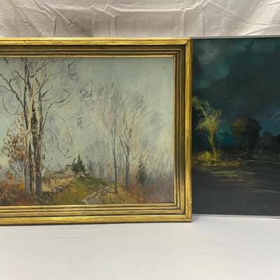 Original Framed Student Oil Paintings 