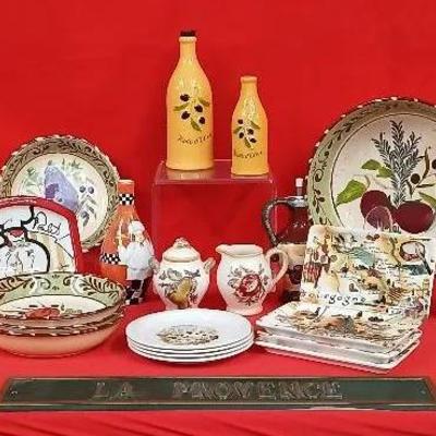 Tuscany Style Serving and Display Pieces