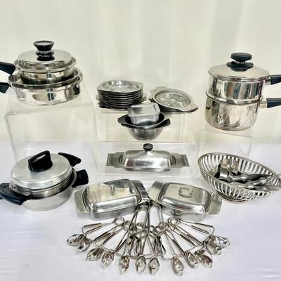 Collection Of Stainless Steel Dining And Kitchen