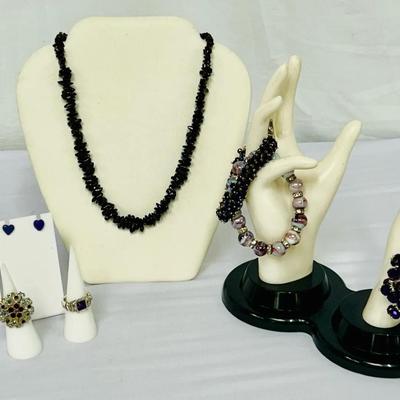 Costume Jewelry in Hues of Purple