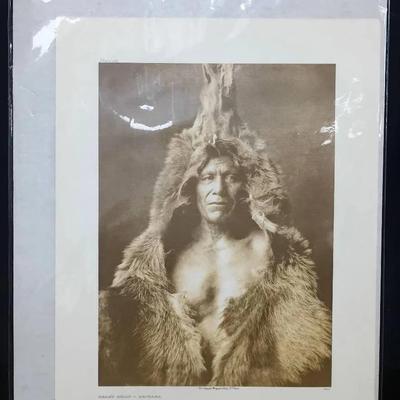 “Bear’s Belly – Arikara” (Plate 150) by Edward S. Curtis – 1908 Photogravure