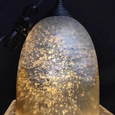 Retired Cracker Barrel Glass Pendant Light 