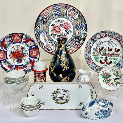Vintage Oriental China, Earthenware & Ceramic Decor 