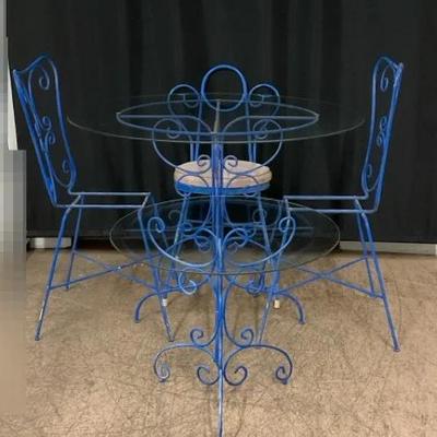 Vintage Metal Scrolled Bistro Set