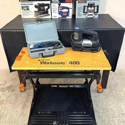 Vintage Black & Decker Workmate 400 with Power Tools Bundle