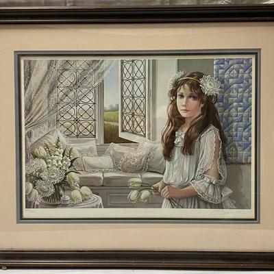 Window Seat’ Pencil Signed by Pati Bannister Lithograph 638/950