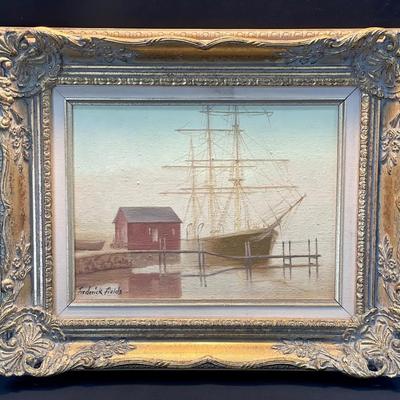Original Framed Oil Painting On Canvas Signed Frederick Fields 