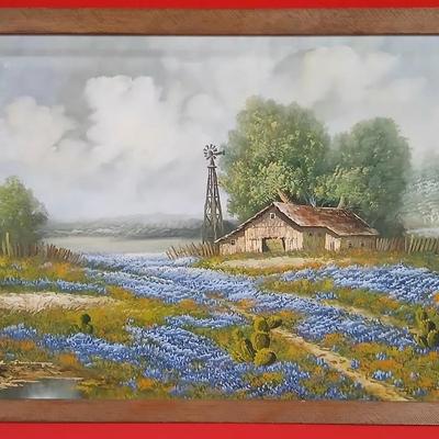 L. Swan Texas Bluebonnet Painting
