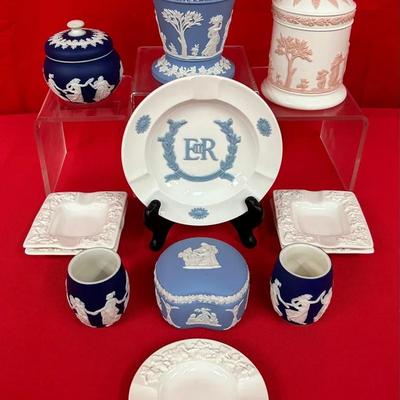 Assorted Wedgwood Jasperware & Embossed Queen’s Ware Collection
