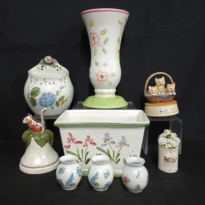 Charming Floral Porcelain & Ceramic Decor Collection 