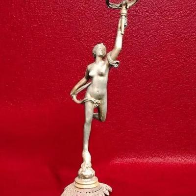 French Spelter Table Lamp Base With Electronics Removed