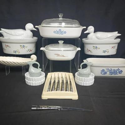 Vintage CorningWare & Porcelain Kitchen Collection
