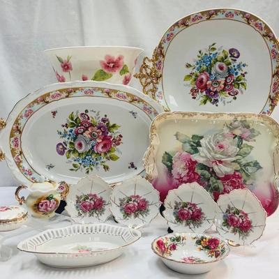 Vintage Floral Porcelain Collection