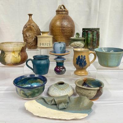 Ceramic Drip Glazed & Hand Thrown Salt Pottery 