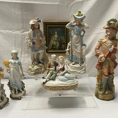 Vintage Bisque Porcelain Figurines 