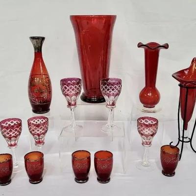 Bohemian Red Glass