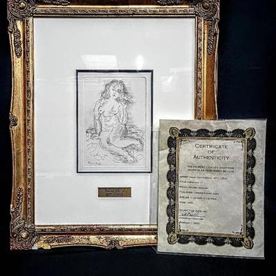 Raoul Dufy "Amphitrite" Original 1930 Aquatint with Certificate of Authenticity