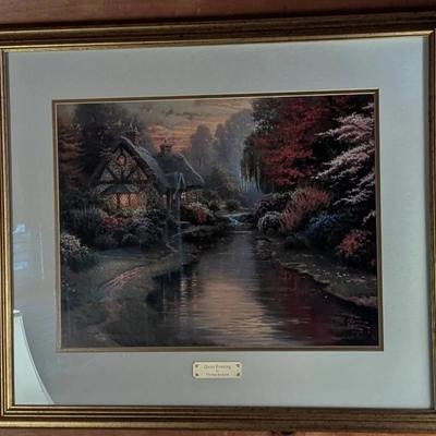 Quiet Evening By Thomas Kinkade Framed